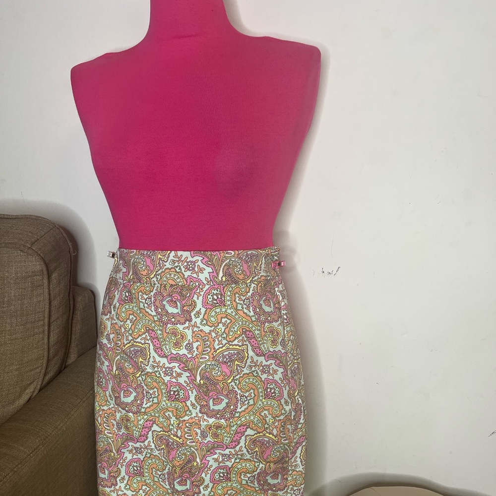 Paisley mini skirt